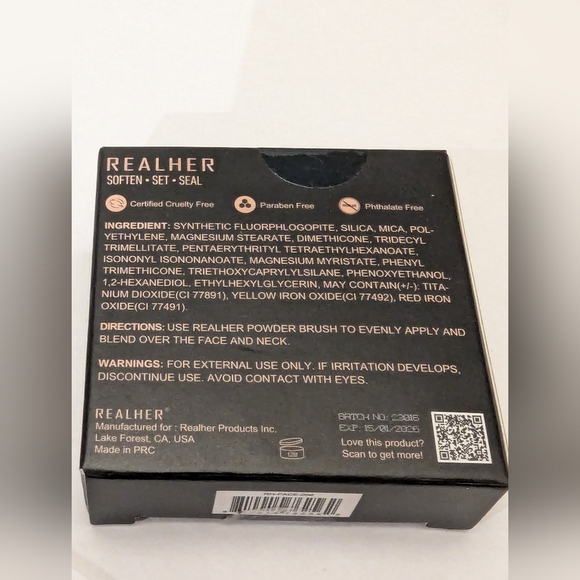 RealHer Setting Powder NIB 2.5g travel size, - Picture 5 of 9